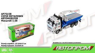 Машина мет. АВТОПРОМ арт. AP7515D 1:38,автовоз,батар.,світ.,звук,короб.25,5*12*9см AP7515D фото